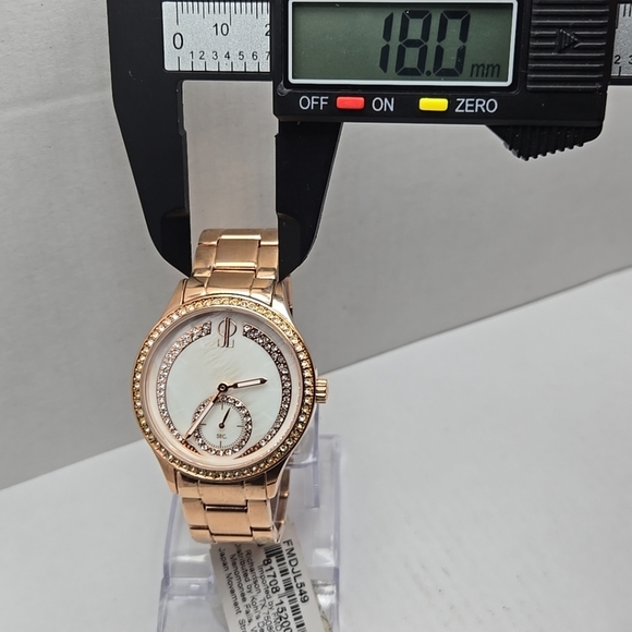 Womens Jennifer Lopez Rose Gold Crystal Watch Rhinestones FMDJL549 New Battery - Picture 5 of 10